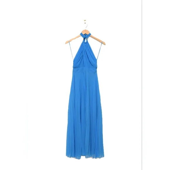 NWT Zara Blue Halter Pleated Midi Dress Size M Backless Vacation Party is  available for purchase on au PAY Market - Imported Goods Online Store  Co.Ltd. | au PAY Market - Online